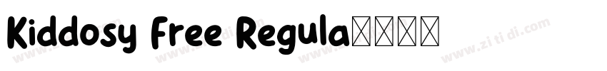 Kiddosy Free Regula字体转换